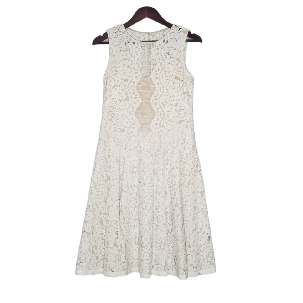 Danny and Nicole Cream Lace Dress
